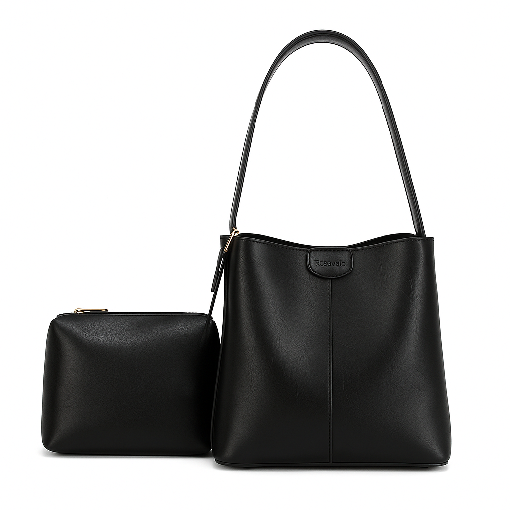 Rosavalo Aurélia Retro Leather Tote Bag | Refined & Versatile Design