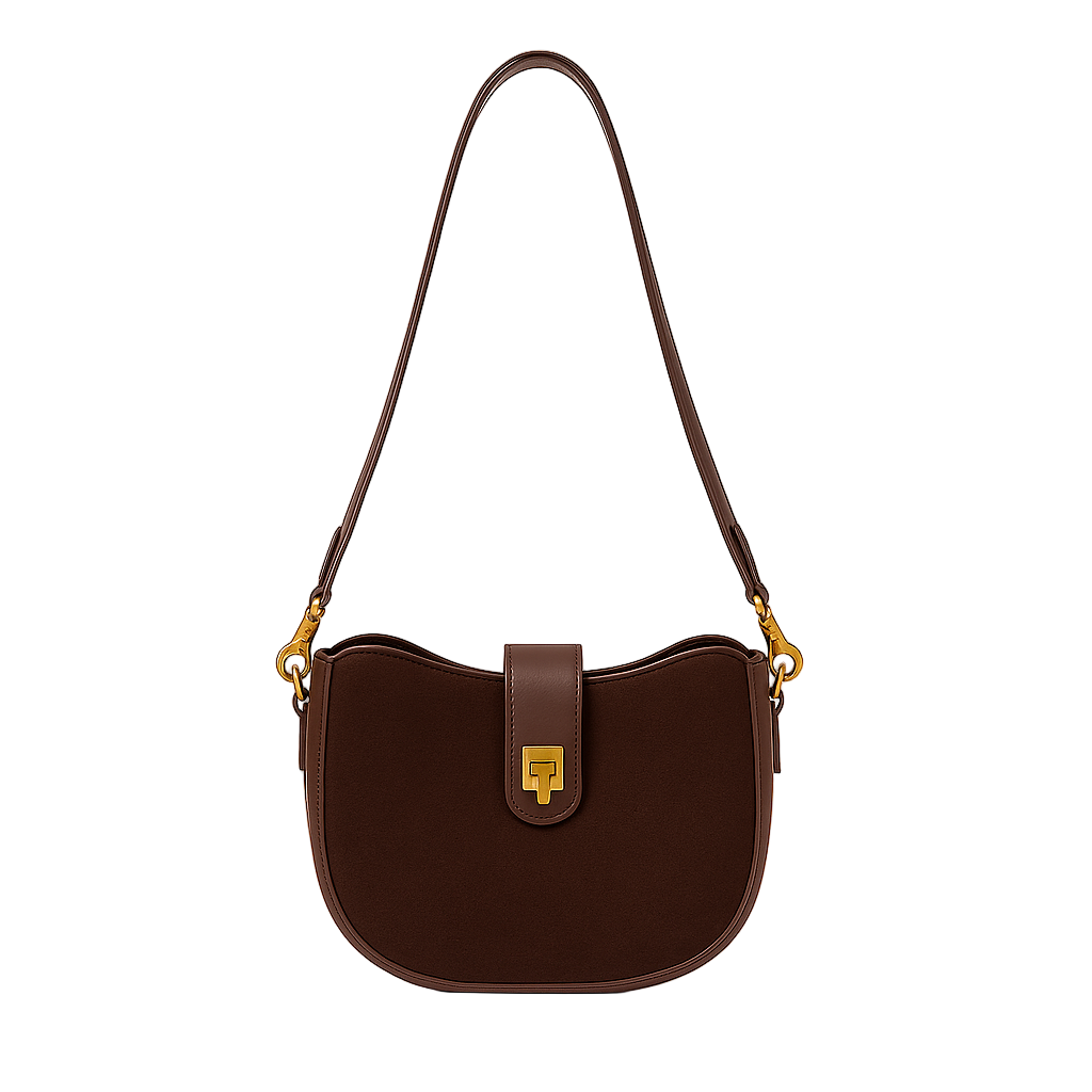 Rosavalo Seréna Genuine Leather Shoulder Bag | Natural Elegance & Versatile Design