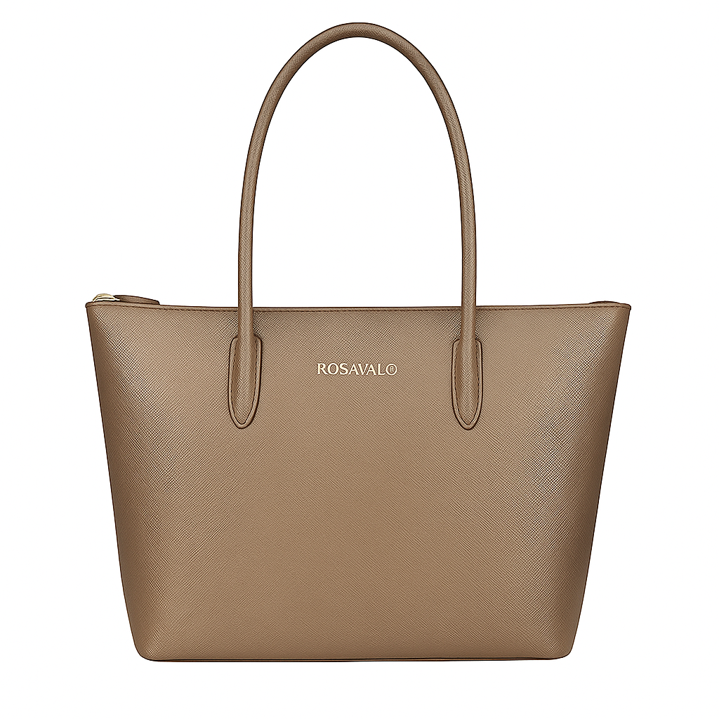 Rosavalo Novea Large Synthetic Leather Tote | Modern Elegance & Large Capacity