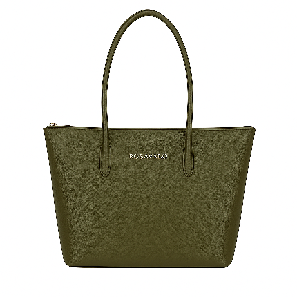 Rosavalo Novea Large Synthetic Leather Tote | Modern Elegance & Large Capacity
