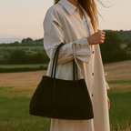 Rosavalo Suede Bag in Soft Vegan Suede | Minimalist Elegance & Large Capacity