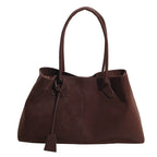 Rosavalo Suede Bag in Soft Vegan Suede | Minimalist Elegance & Large Capacity