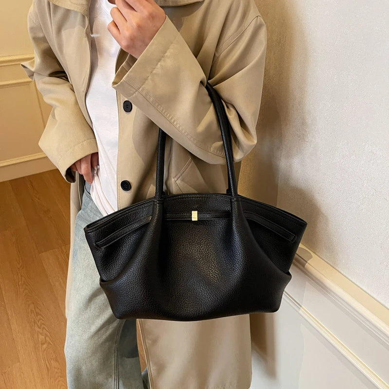 Rosavalo Lychee Vegan Leather Bag | Modern Elegance & Generous Capacity