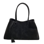 Rosavalo Suede Bag in Soft Vegan Suede | Minimalist Elegance & Large Capacity