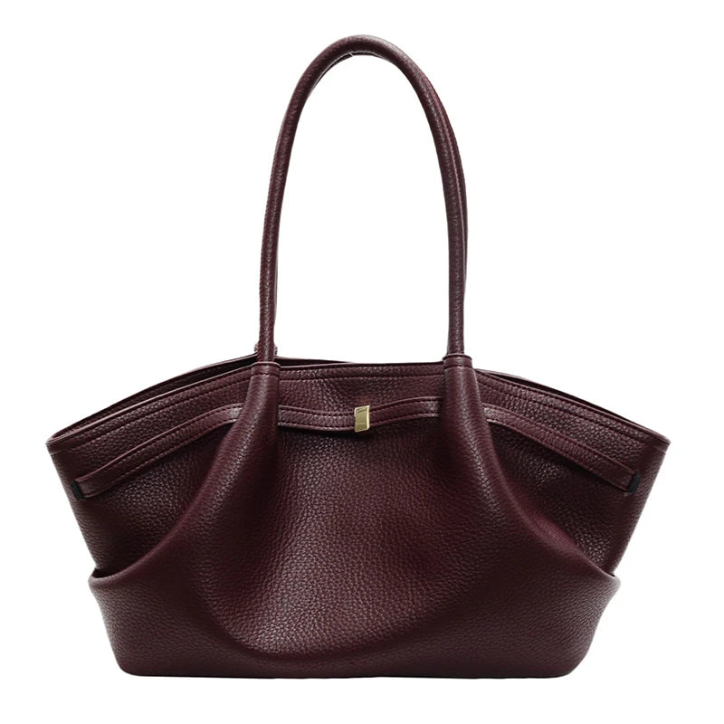 Rosavalo Lychee Vegan Leather Bag | Modern Elegance & Generous Capacity