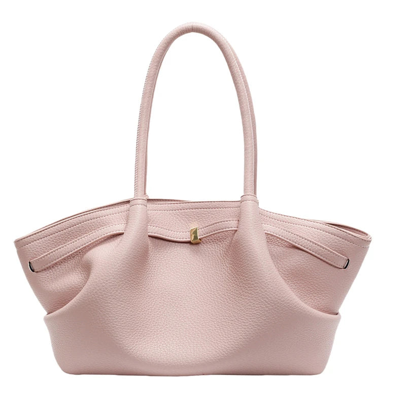 Rosavalo Lychee Vegan Leather Bag | Modern Elegance & Generous Capacity